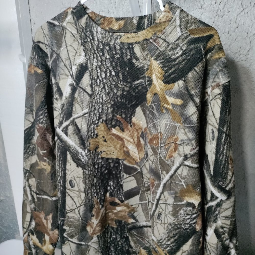 Guide Series Camo Long Sleeve Pullover Shirt Mens Size XL